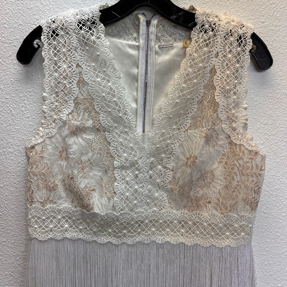 Elie Tahari White Lace Top